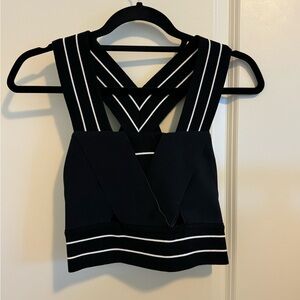 Jonathan Simkhai Stripped Crop Top Sz S